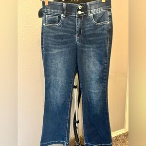Indigo Poppy Tummy Control Jeans with Bling
